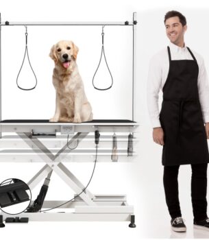 Super Deluxe Electric Pet Grooming Table, Adjustable Height