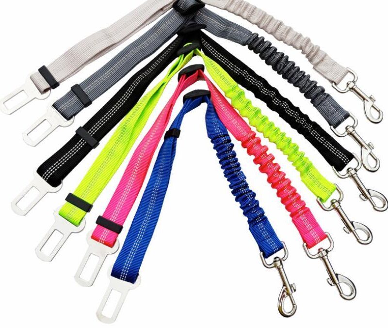 Adjustable Reflective Dog Car Seatbelt Harness