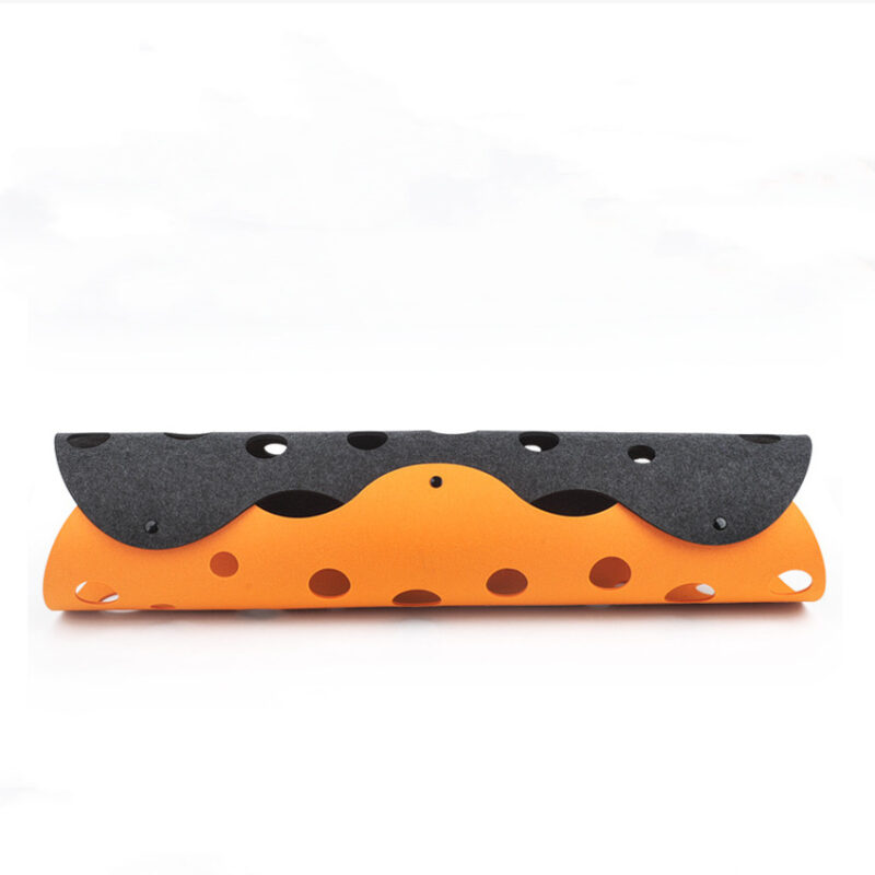 Collapsible Cat Tunnel Toy w/ Felt Pom Poms - Image 3