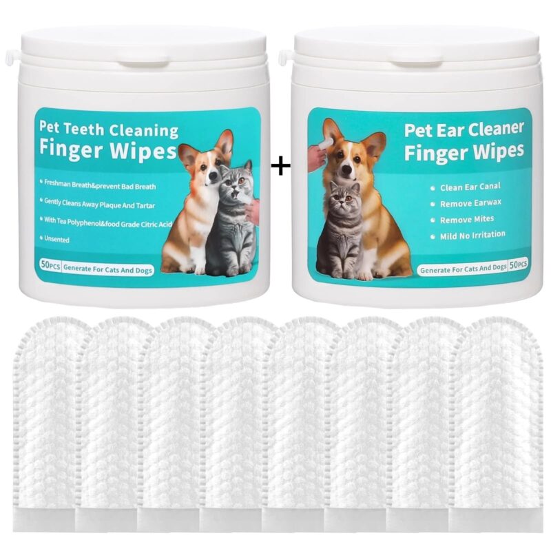 Disposable Pet Cleaning Products Teeth Cleaning Wipes Ear Care Fingertips Ear Mite Removal Cat And Dog Ear Cleaning Pet Products - Image 5