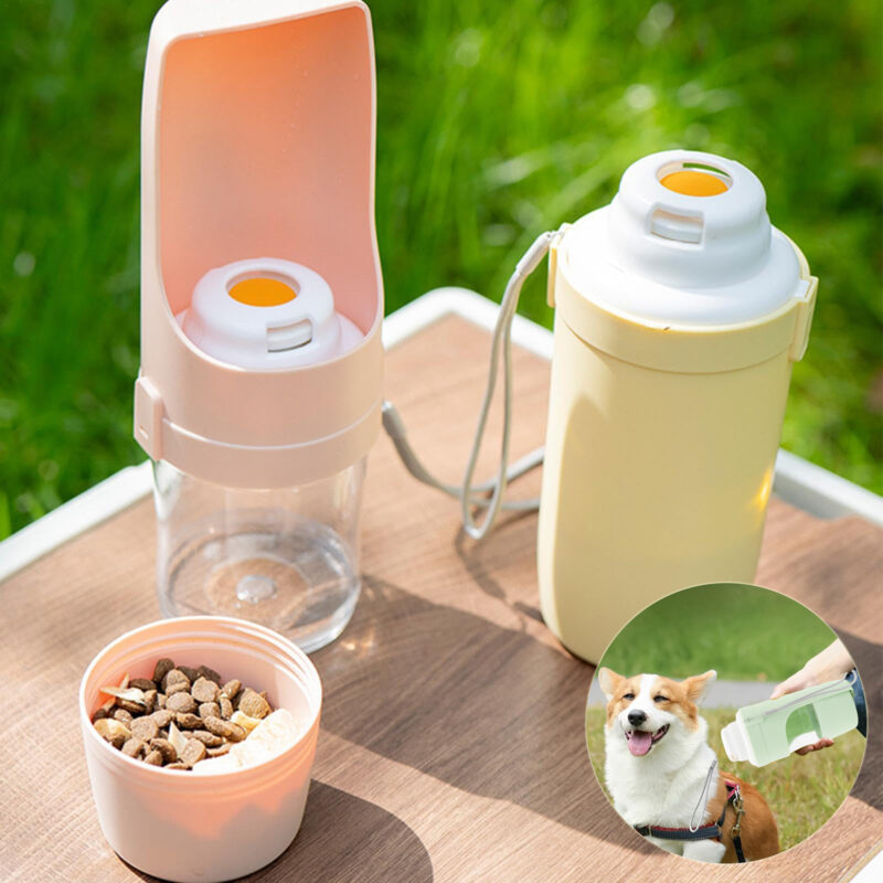 2-in-1 Travel Dog Water Bottle & Feeder - Image 8