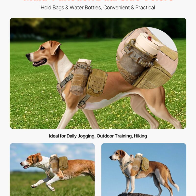 Dog Harness For Large Dogs No Pull Tactical Dog Harness Adjustable Pet Vest - Image 8