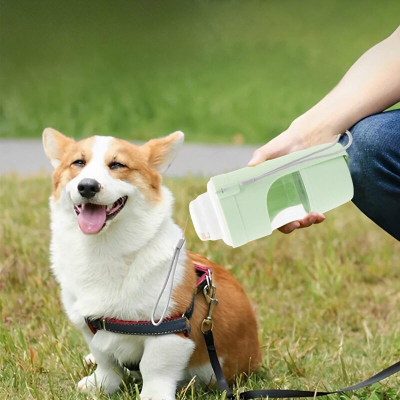 2-in-1 Travel Dog Water Bottle & Feeder - Image 6