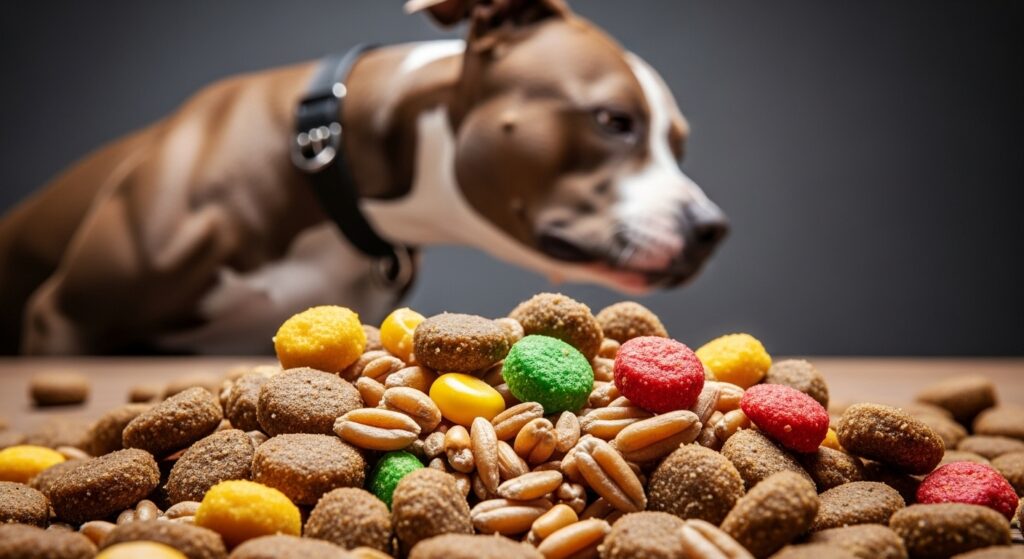 ingrdients and practices to avoid in food when trying to build muscle for pitbulls 